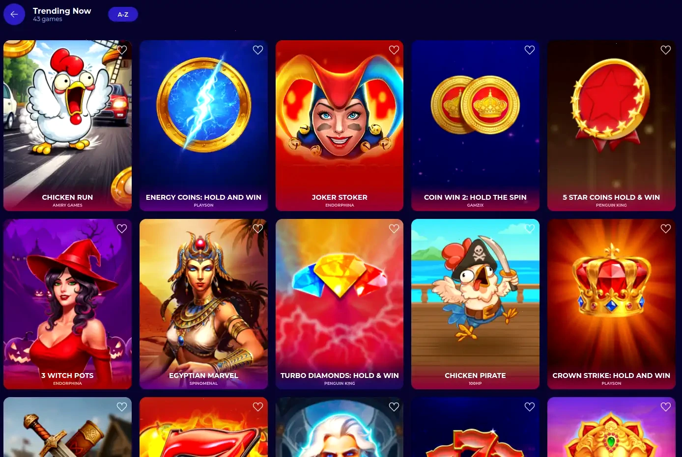 Fontan Casino Mobile App Spielauswahl auf dem Smartphone